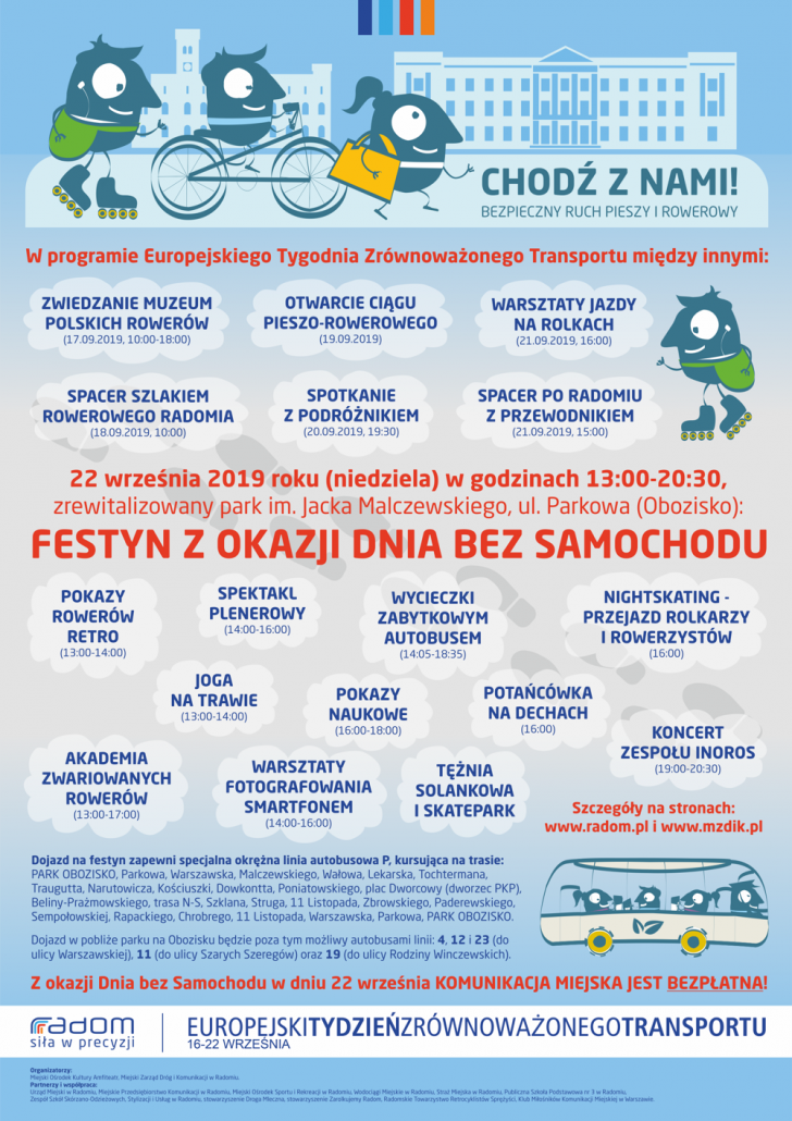 Europejski Tydzień Zrównoważonego Transportu 2019 w Radomiu